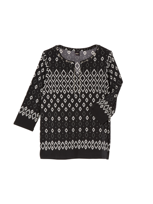 Blair Tunic with Chain Details Black Dia&Co