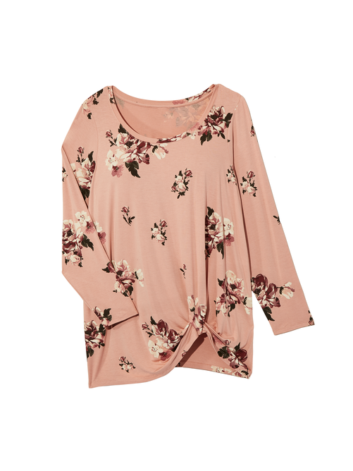 Maria Twist Front Top - Pink | Dia&Co