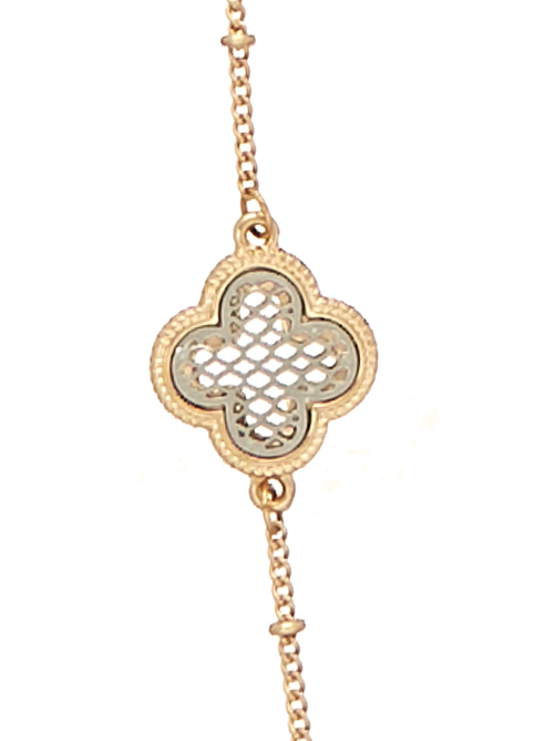 San Diego Clover Necklace Gold Dia&Co