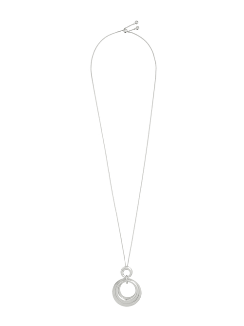 Debbie Sliding Closure Pendant Necklace Silver Dia&Co
